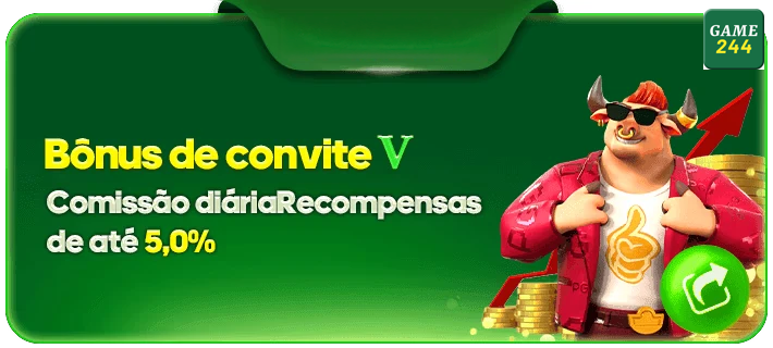 game244 — card com CTA e reforço de bônus, com ênfase em benefício imediato, pensado para aproximar o jogador de